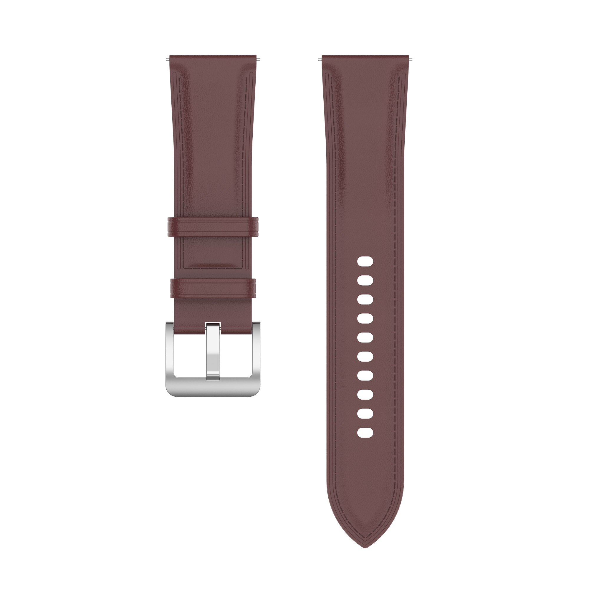 For Huawei Watch GT2 Samsung Galaxy Watch Active 20mm Universal Stitching Line First Layer Cowhide Solid Color Smart Watch Replacement Strap For Huawei Watch GT2 Samsung Galaxy Watch Active 20mm Universal Stitching Line First Layer Cowhide Solid Color Smart Watch Replacement Strap